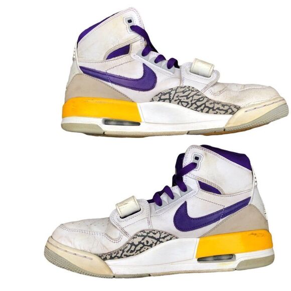 RARE 2018 Nike Air Jordan 1 Legacy 312 Lakers Size 9 - Picture 12 of 16